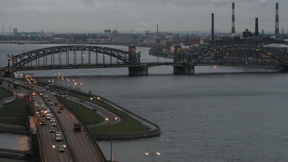    Охта, город, панорама, Большеохтинский мост. Автор фото: Киташов Роман/ДП