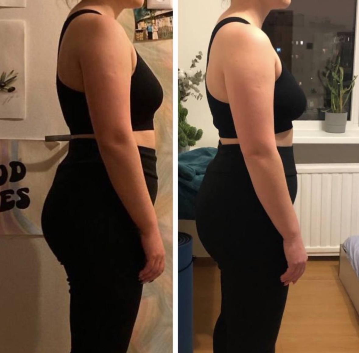 Еще один весьма и весьма удачный кейс на эту тему из моей персональной практики. Добавили больше белка в рацион (чтобы хотелось меньше сладкого), добавили тренировки, немного почистили рацион и результат не заставил себя ждать! 