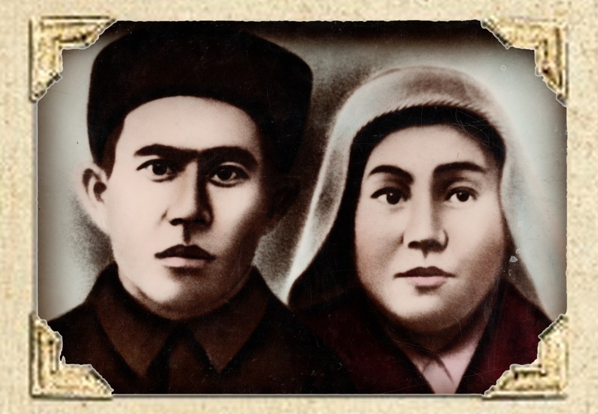 Усербаев Бурибек и его жена Усербаева Фатима, г. Алматы, 1930 г. 