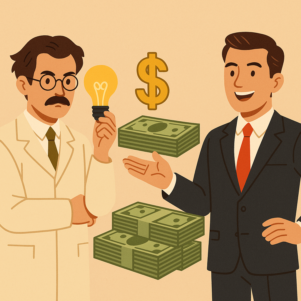 изобретатель и продавец