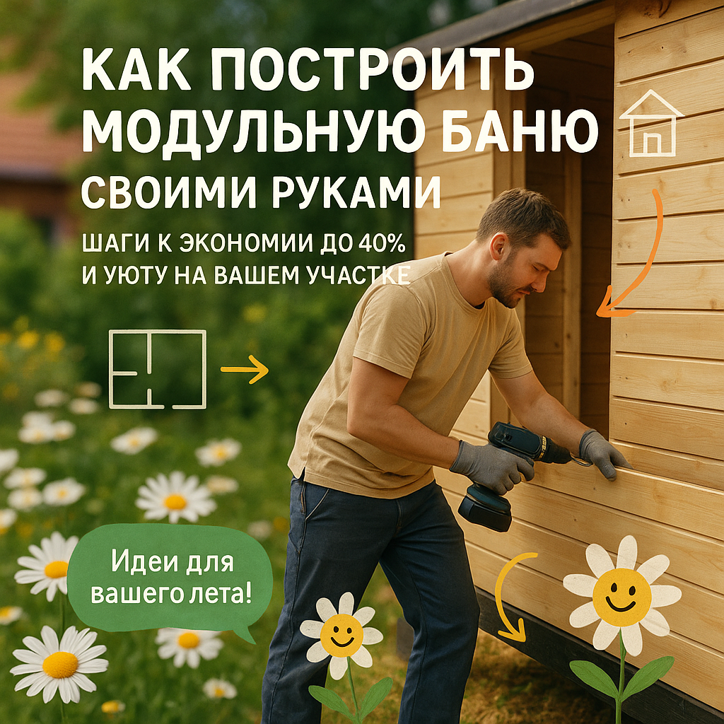    Как построить модульную баню своими руками: шаги к экономии до 40% и уюту на вашем участке