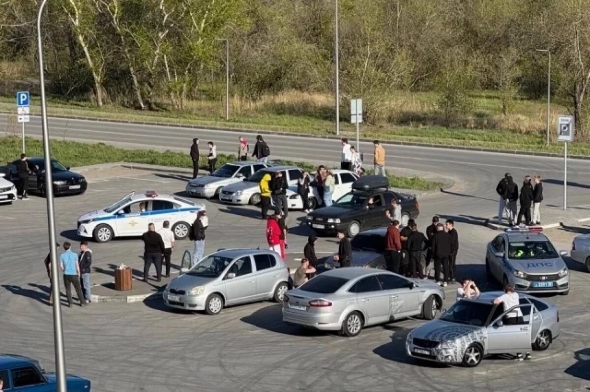    В Омске у Ленинградского моста массово оштрафовали автомобилистов