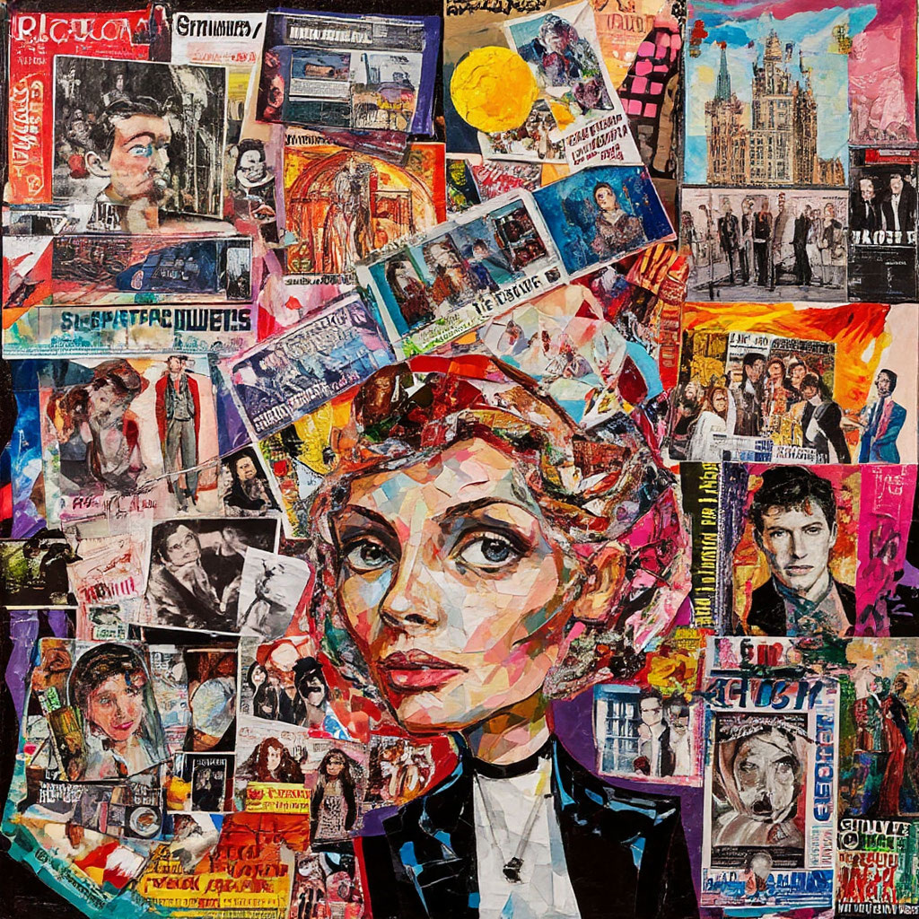 Колаж из журналов .