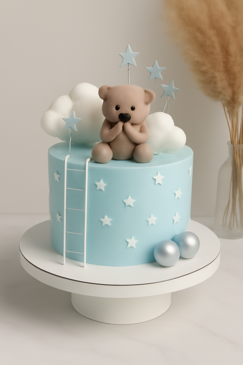 Торт с мишкой для мальчика 
