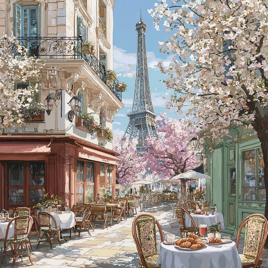 Отправляемся во Францию прямиком в Париж. Моя иллюстрация с помощью ИИ