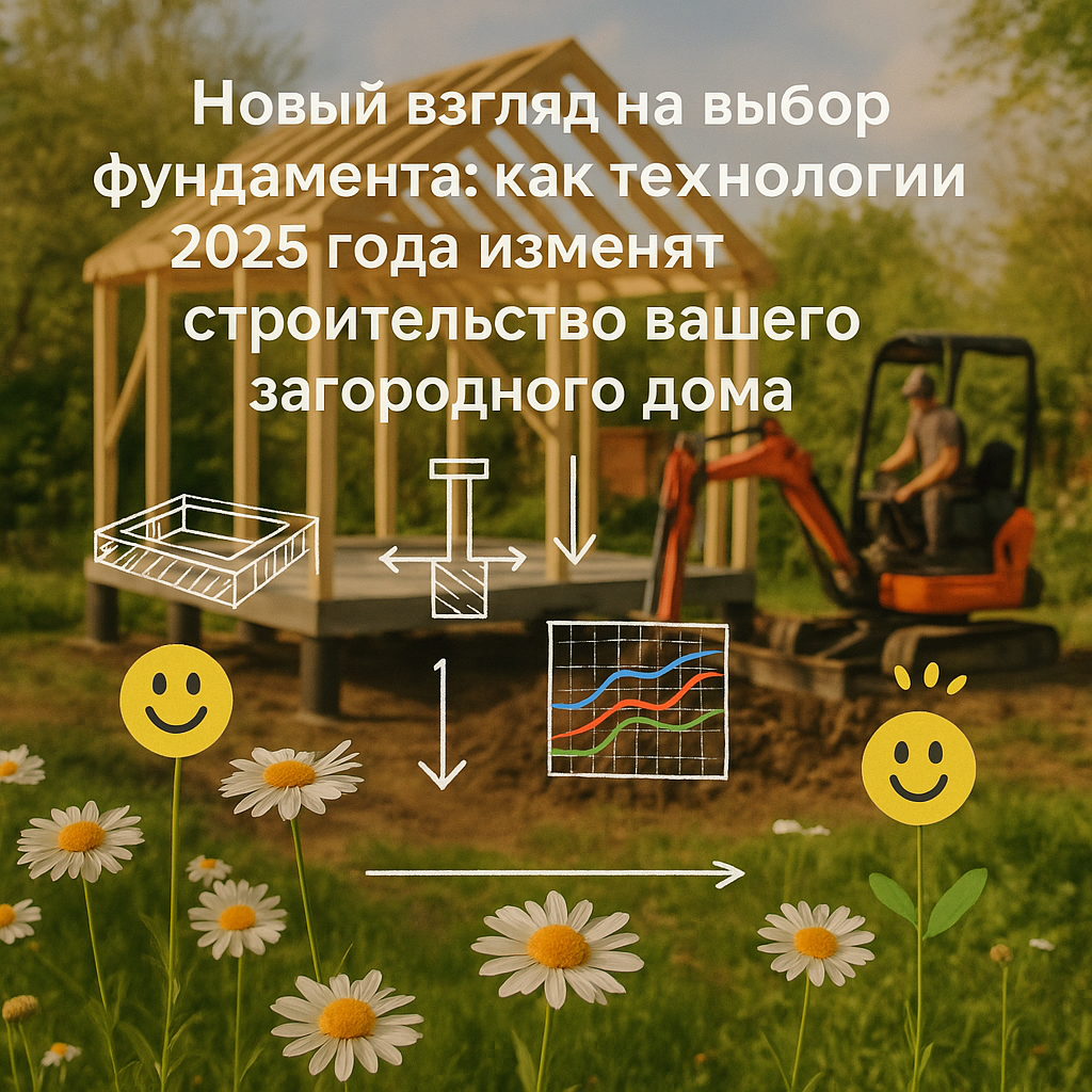    Новый взгляд на выбор фундамента: как технологии 2025 года изменят строительство вашего загородного дома