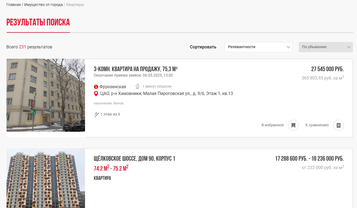 На аукционе г. Москва продаёт 231 квартира... У вас есть вопросы почему? Напишите в комментарии.