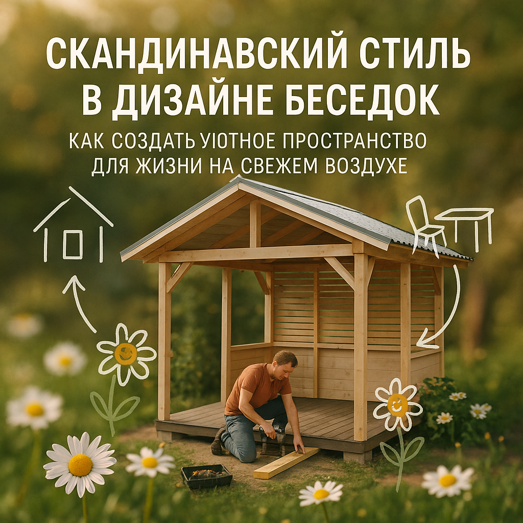    Скандинавский стиль в дизайне беседок: как создать уютное пространство для жизни на свежем воздухе
