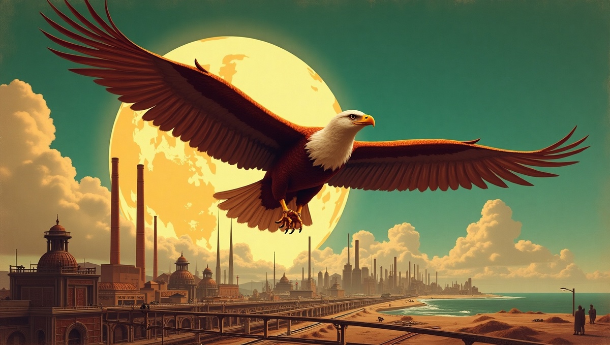 Американский орёл на вершине мира