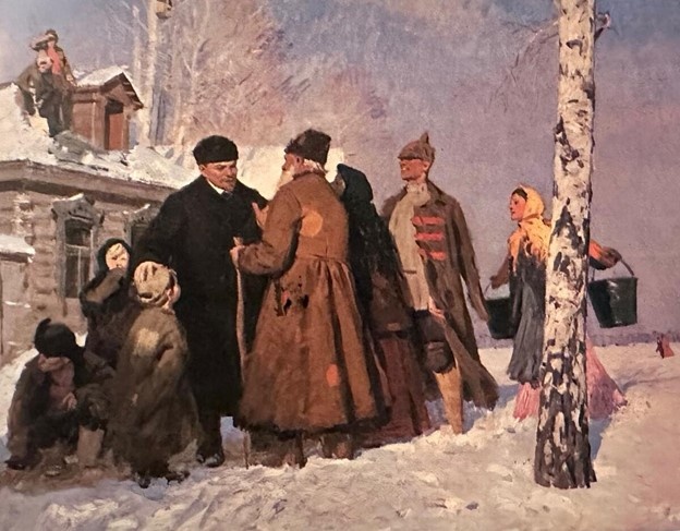 Виктор Цыплаков. «Ленин с крестьянами». 1960 Фото из открытого доступа