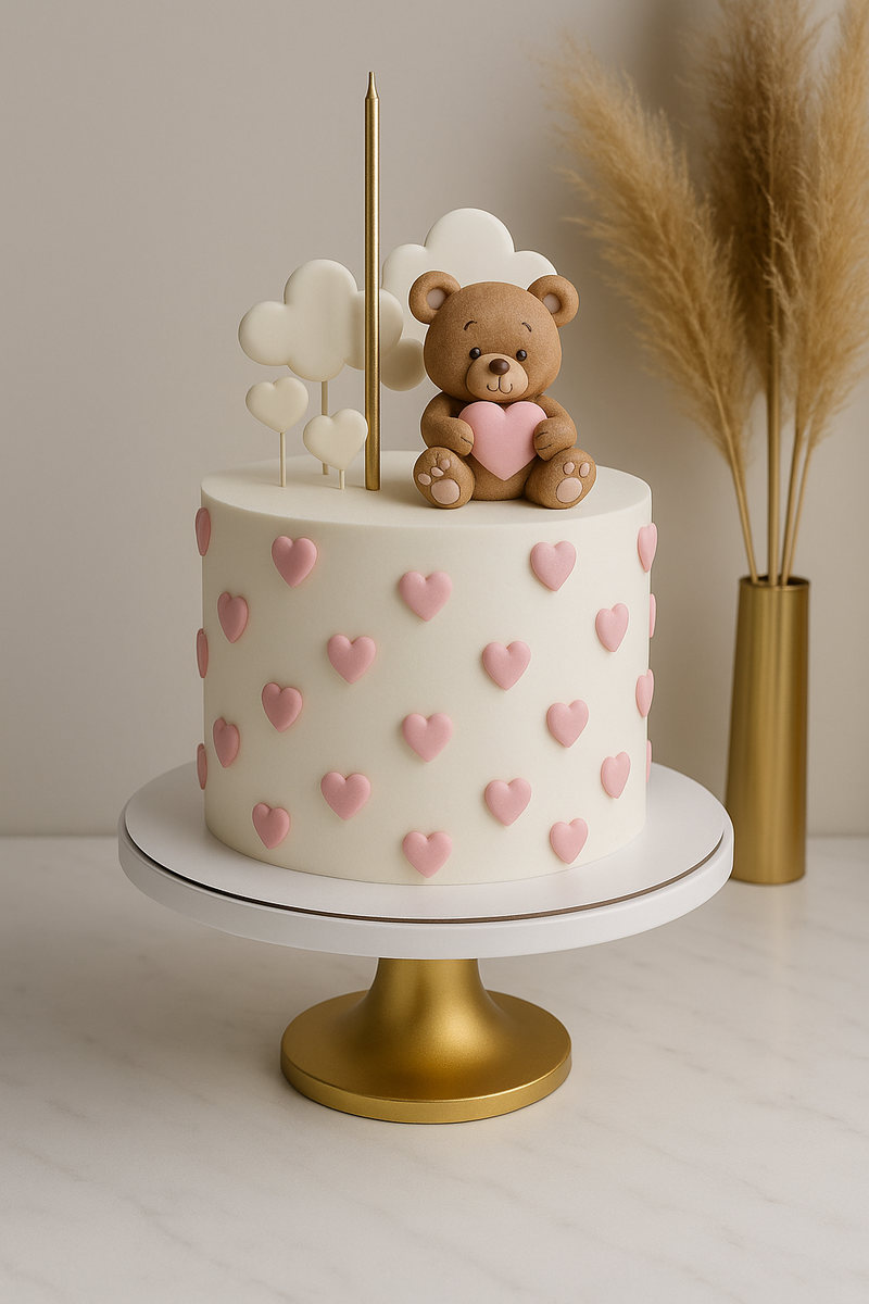 Торт для девочки с мишкой 