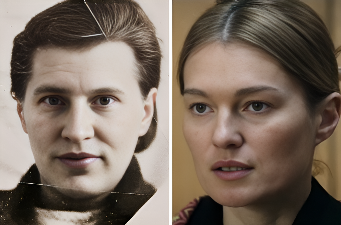 Антонина Макарова и кадр сериала «Мосгаз. Палач»
