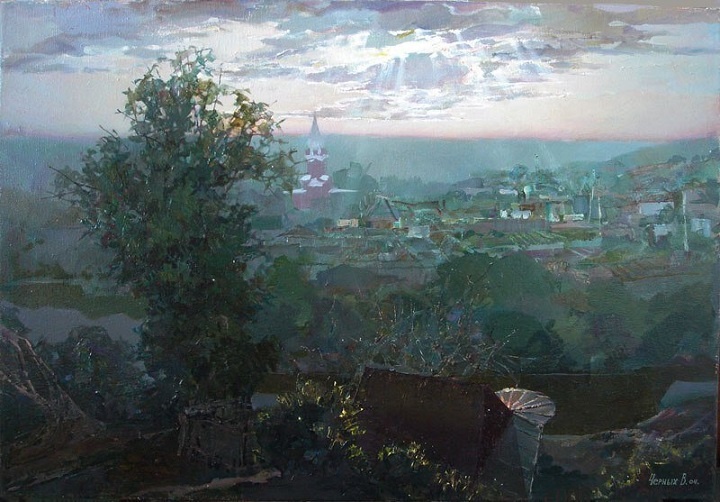 Черных. Рождение дня. 2004. Холст, масло.