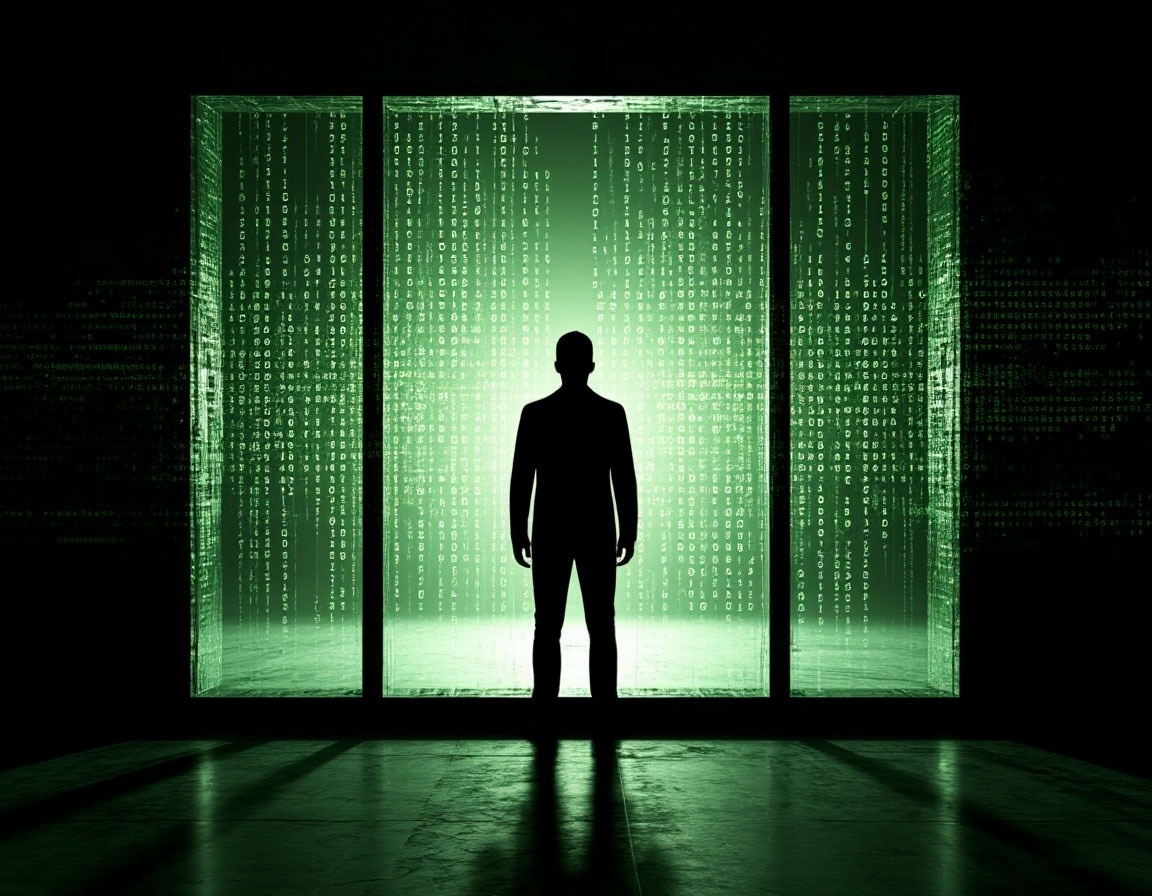 Матричные коды из фильма вынглядят так, но это не наша реальность и даже не её копия.