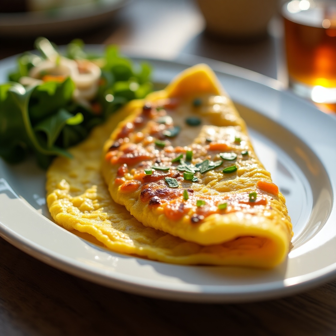 Омлет готов! Всем приятного аппетита!