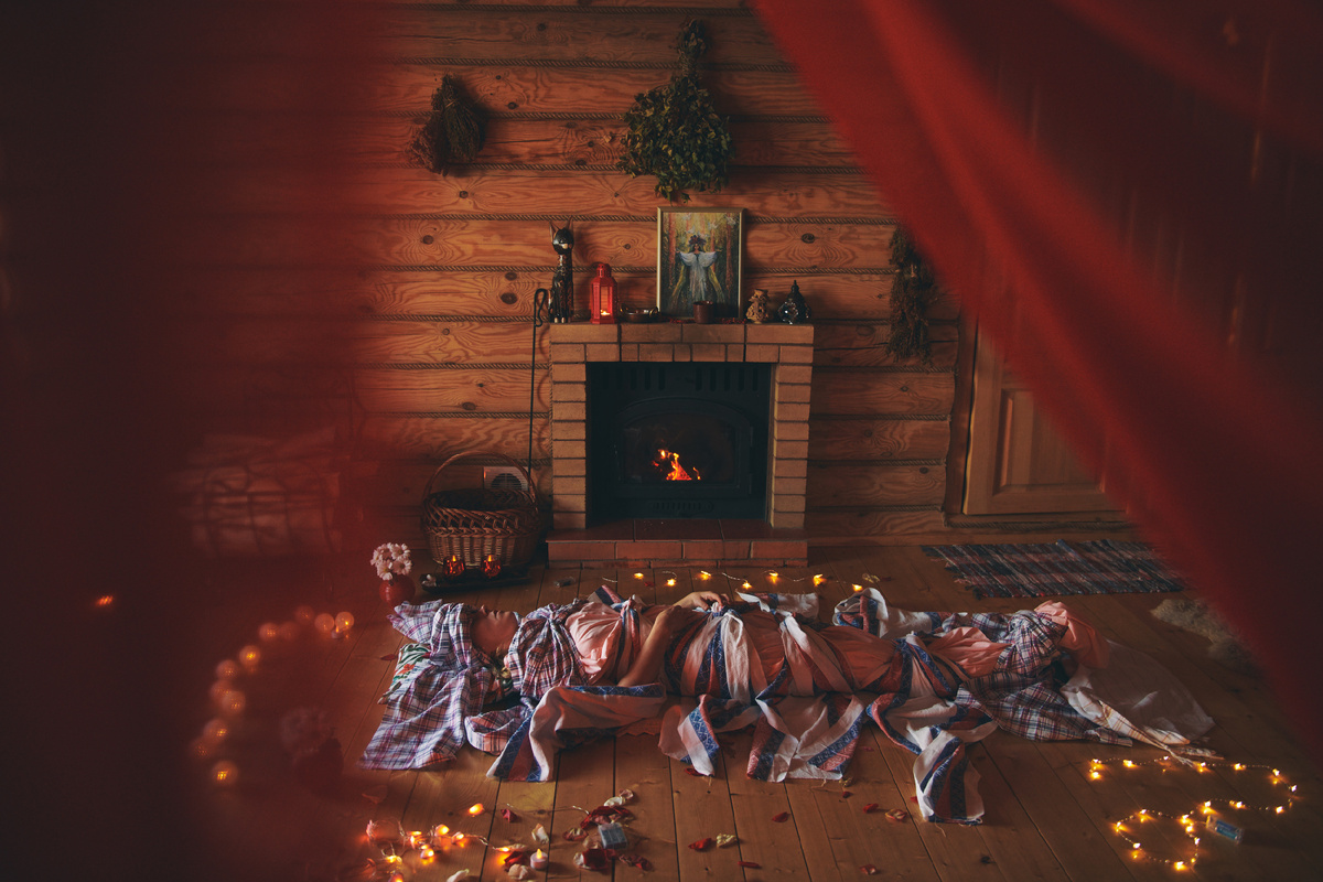 Послеродовое пеленание . 