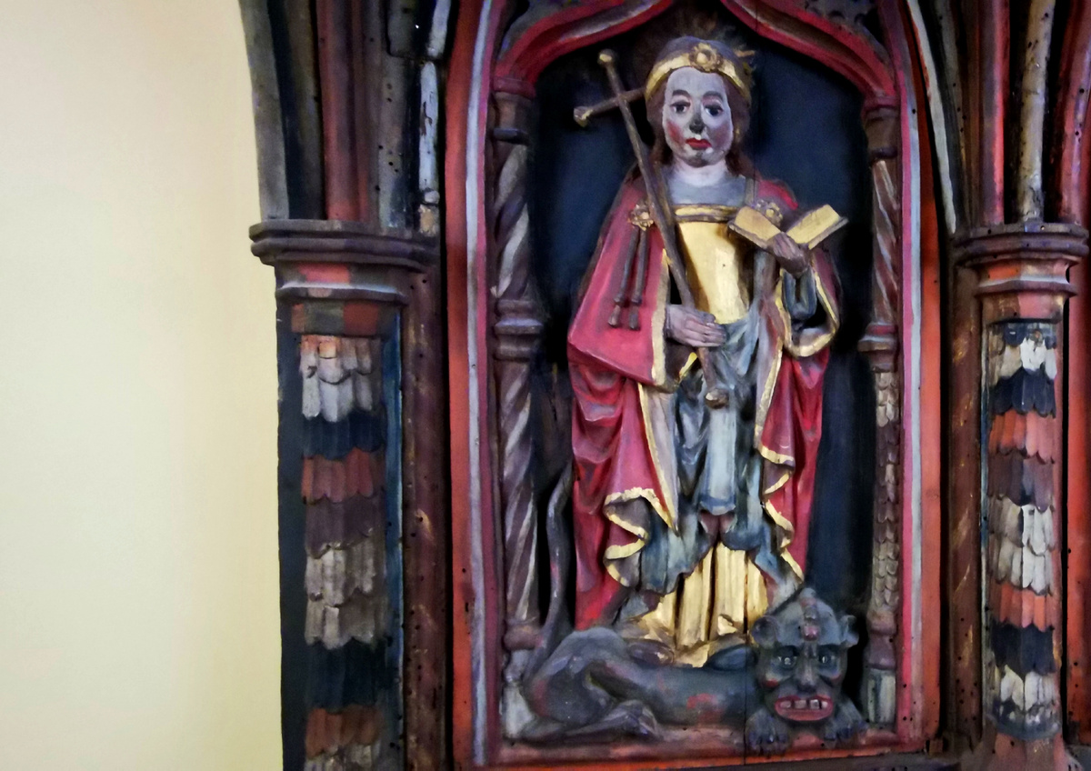 Святая Маргарита, фрагмент произведения прикладного искусства (зал № 259)