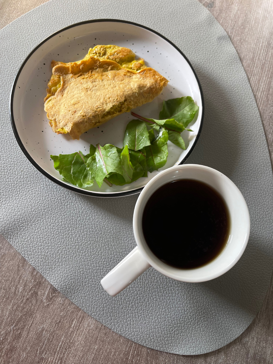 Завтрак. ОВСЯНОБЛИН, цикорий . Фото автора. 