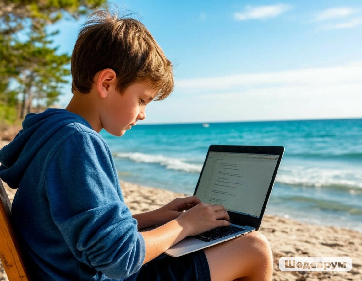 Мы ездим на море в сентябре, может, поработаю вот так