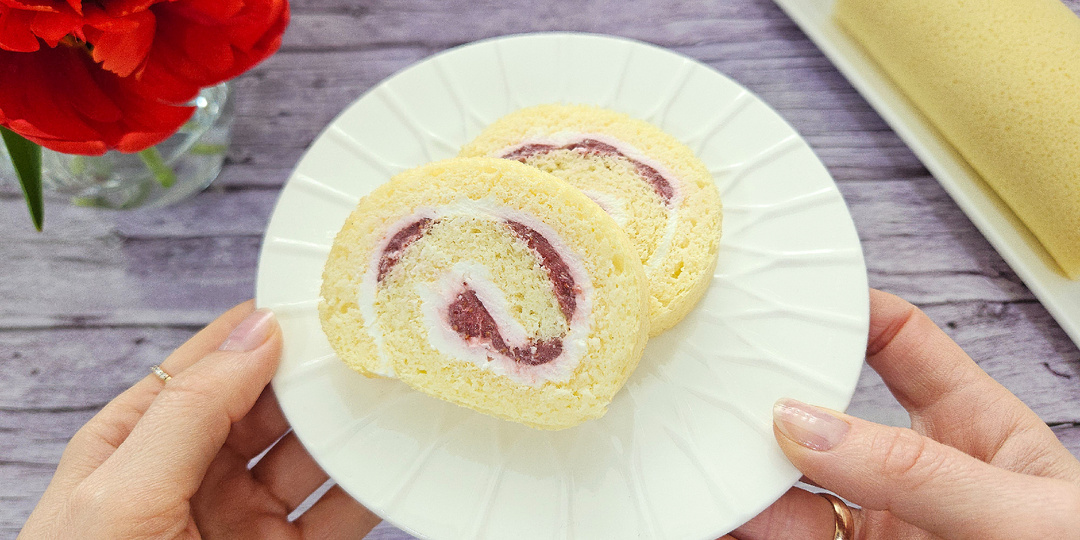 Нежный БИСКВИТНЫЙ ПП РУЛЕТ. Самый простой диетический рецепт к чаю