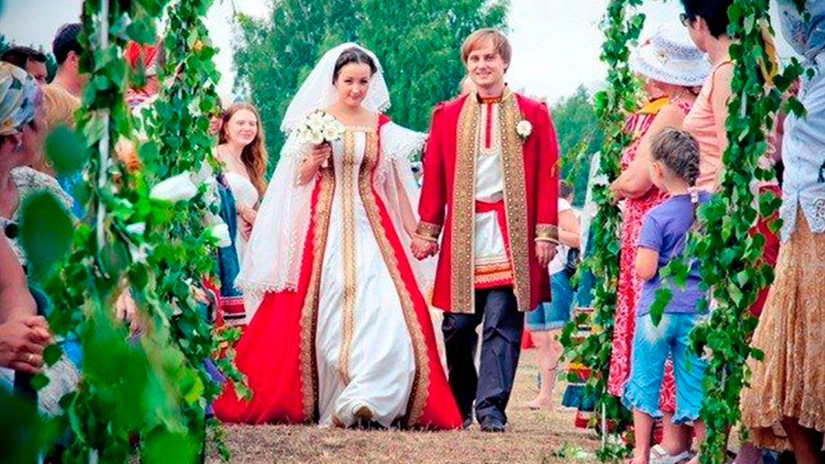Свадьба в славянском стиле
