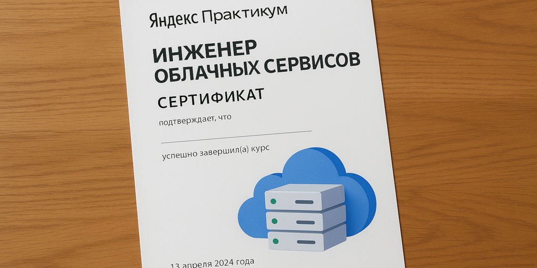 Первый шаг в облака: мой первый сертификат от Яндекс Практикума