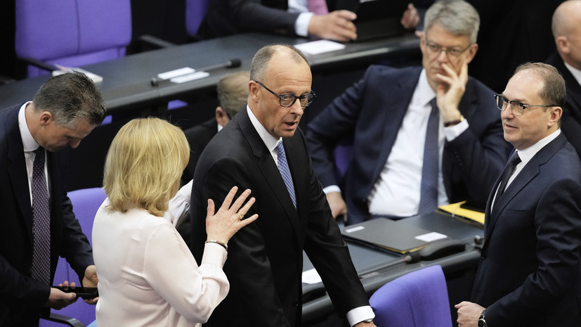     Фридрих Мерц в бундестаге AP Markus Schreiber