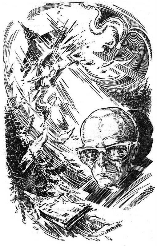 Юрий Макаров. Иллюстрация к рассказу Александра Казанцева "Марсианин". Изображение взято из открытых источников