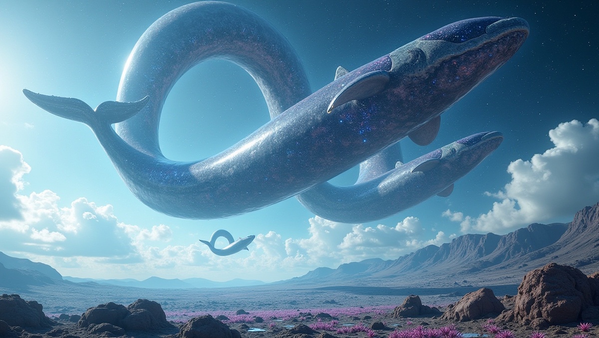 Как ни странно, подобные монстры вполне возможны. Нужна более плотная атмосфера чем земная, и тогда по ней смогут летать исполинские животные, плавая как в воде