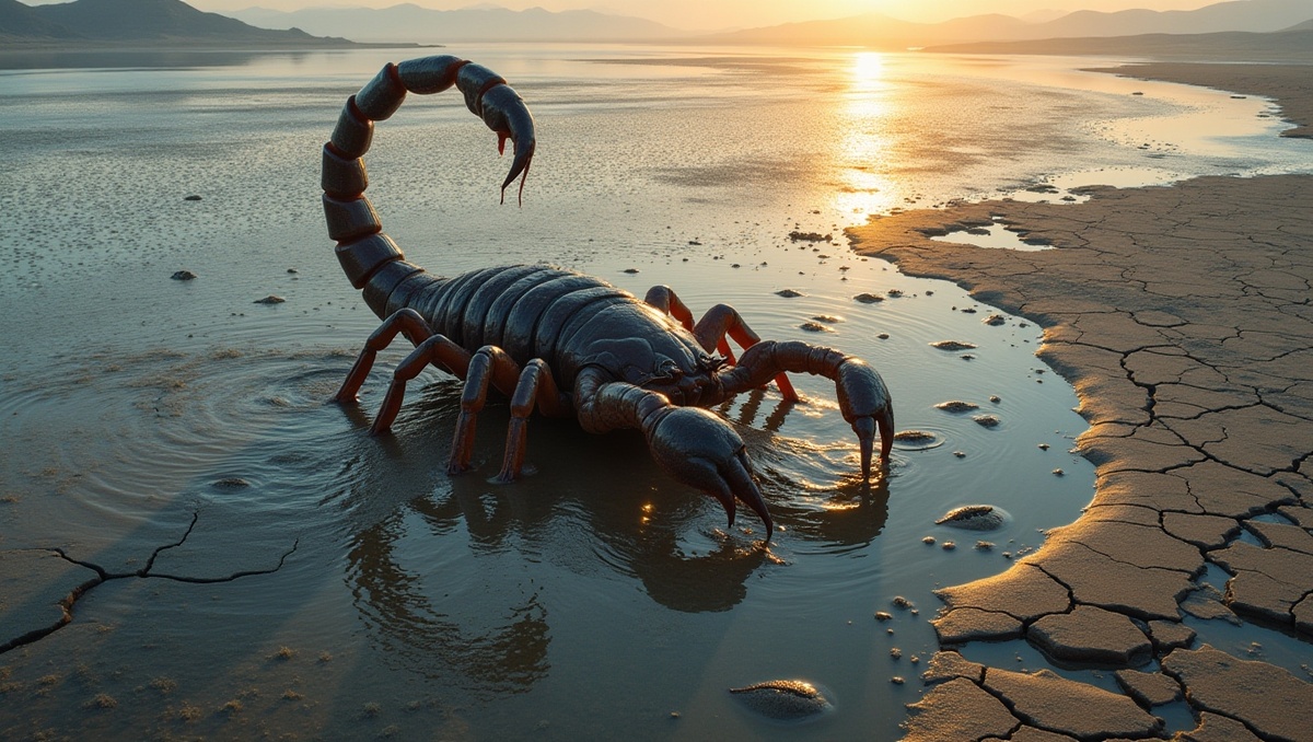 Гигантский ракоскорпион - одно из первых крупных многоклеточных на нашей планете