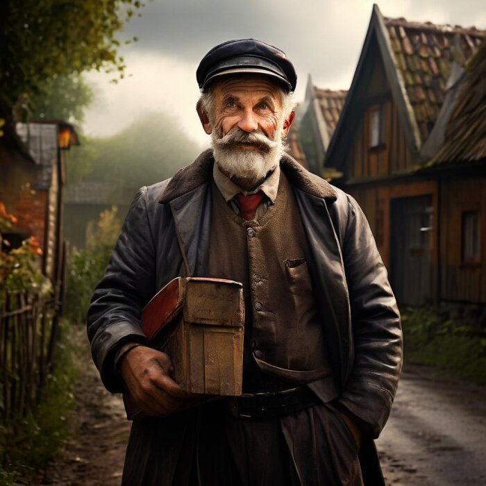 Деревенский почтальон / изображение сгенерировано нейросетью flyvi.io  