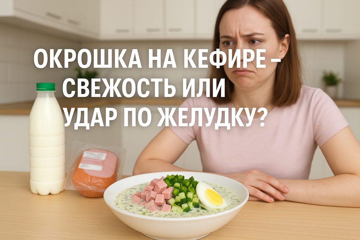 кефир, колбаса, картошка и яйцо в одной ложке - ты уверен, что это хорошая идея в жару?