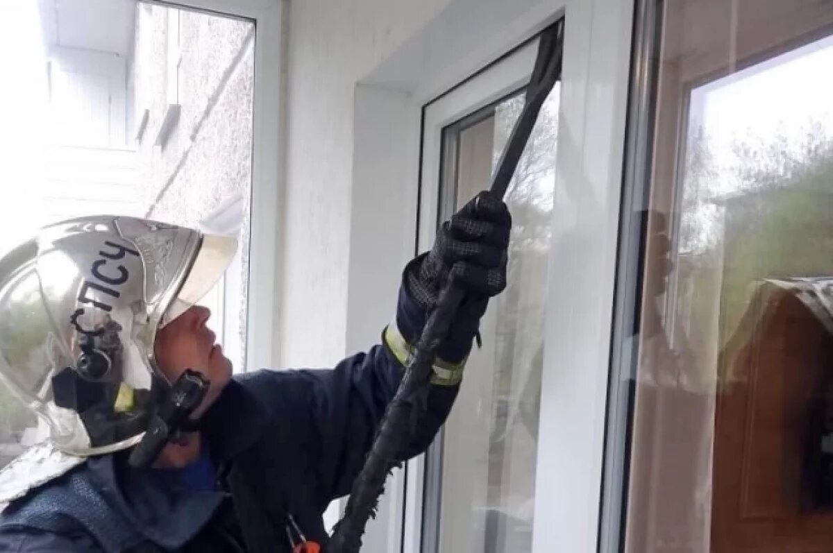    Омские сотрудники МЧС спасли ребёнка, запертого в квартире