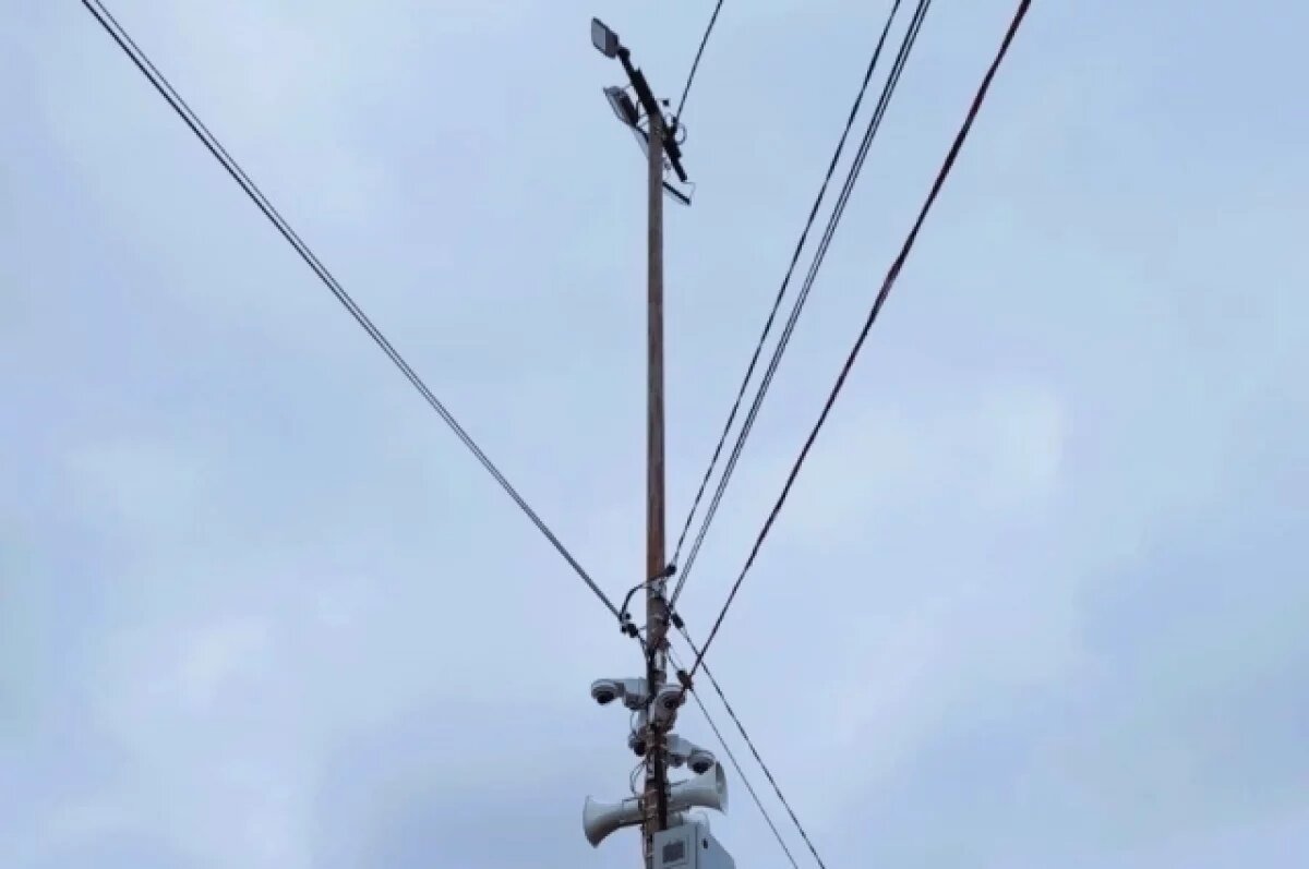    В омском парке 300-летия появились новые фонари и камеры видеонаблюдения