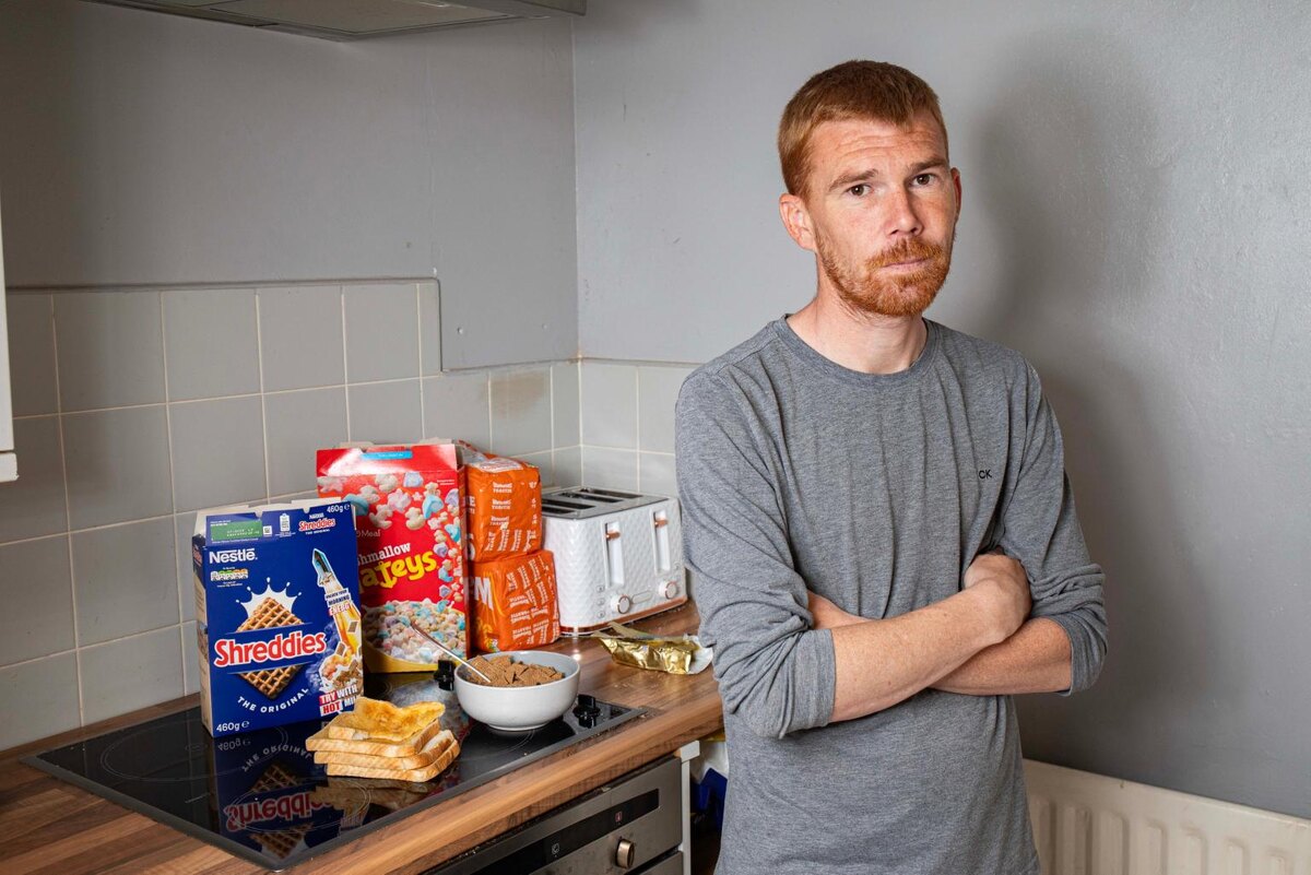 Он не может набрать вес на хлебе с маслом. Фото Уильям Лейли / SWNS 