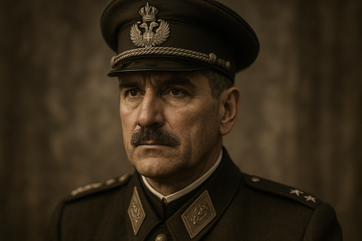 Король Александр I — человек железной воли, державший разрозненные Балканы в кулаке. Его каменное лицо и строгий взгляд стали символом эпохи, закончившейся пулей в сердце.