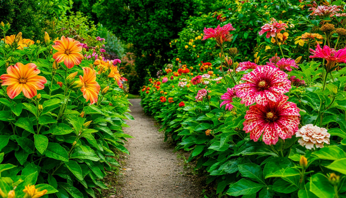 яркие цветы