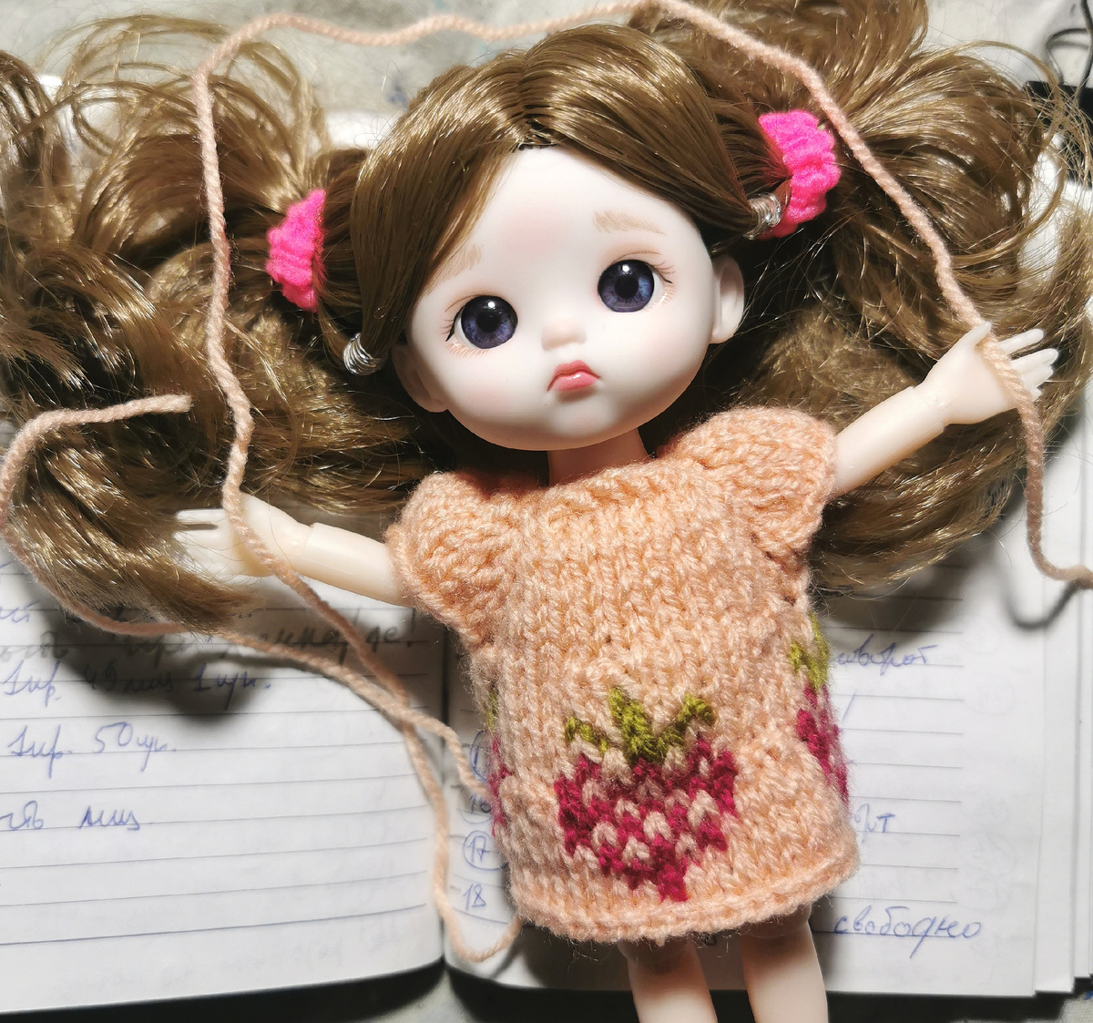 Сарафан с клубникой