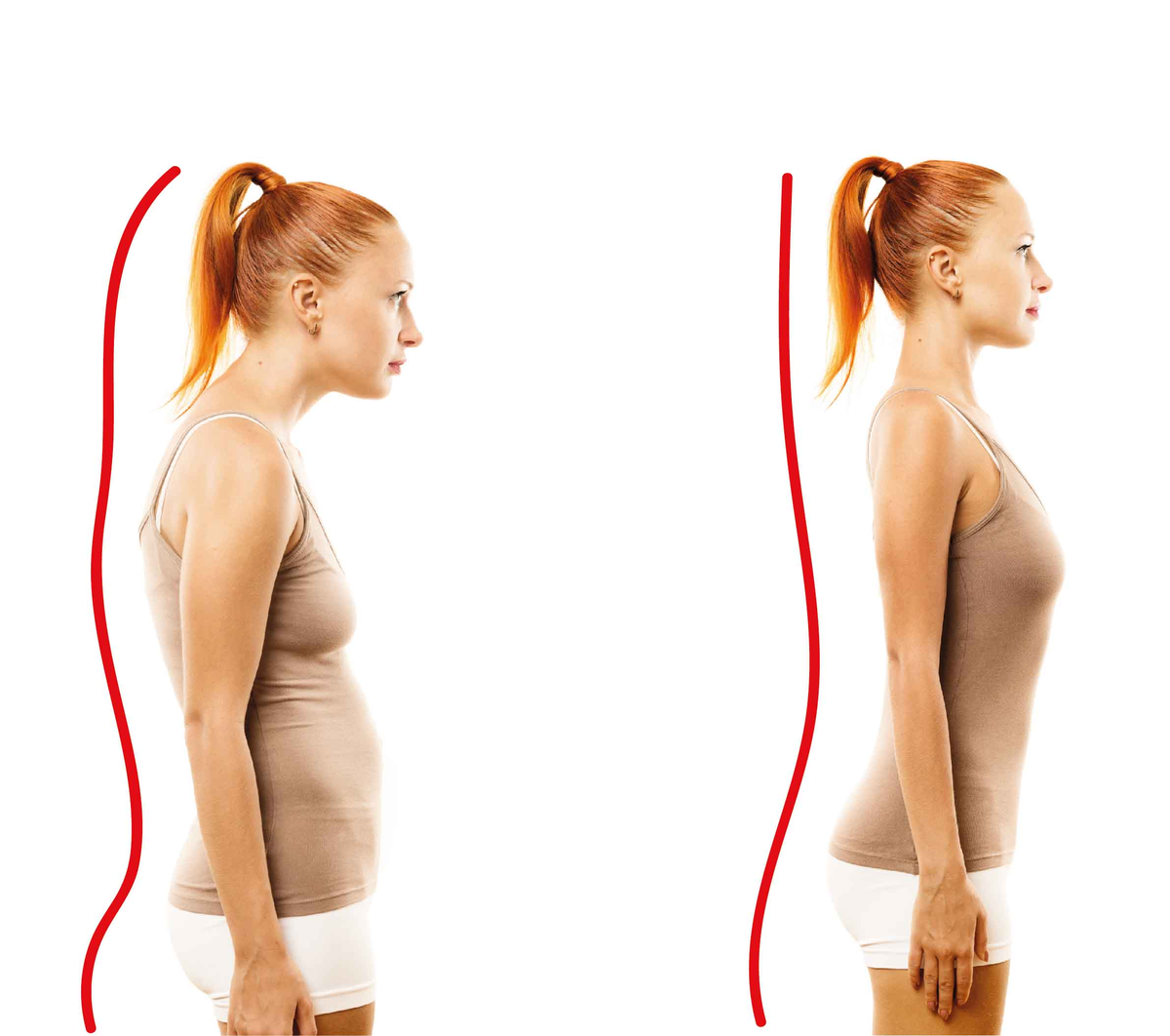 Не думайте, что неправильную осанку видно только сбоку