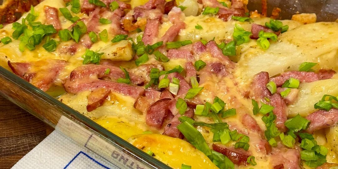 Картошка бокс с ветчиной и сыром