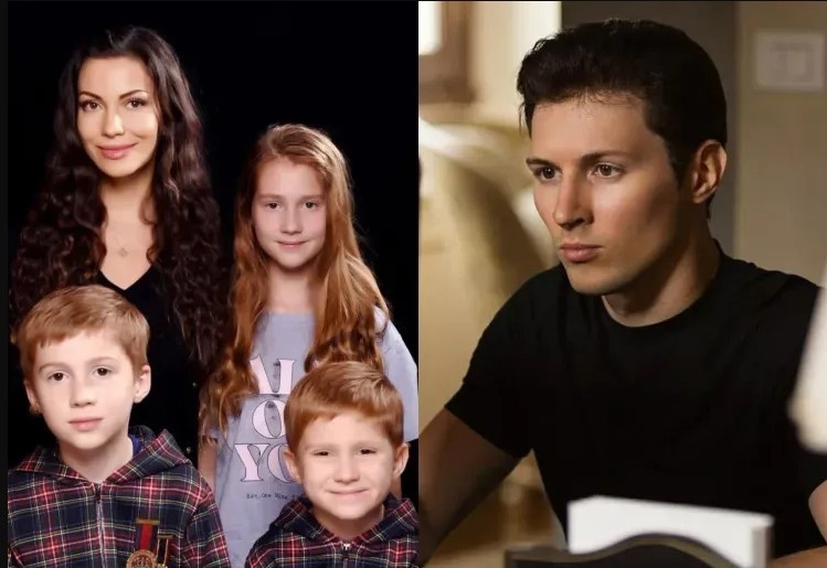 Ирина Болгар с детьми и Павел Дуров 