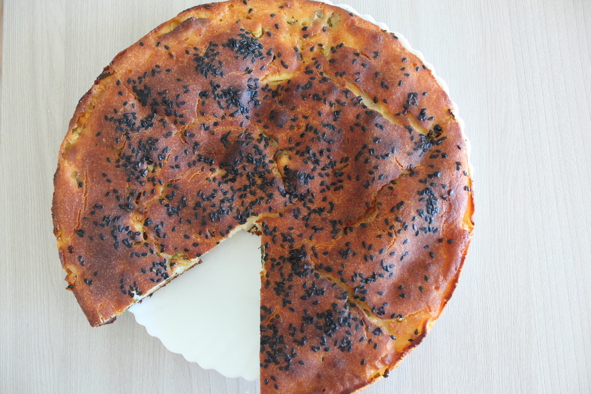 Простой,сытный и диетический пирог