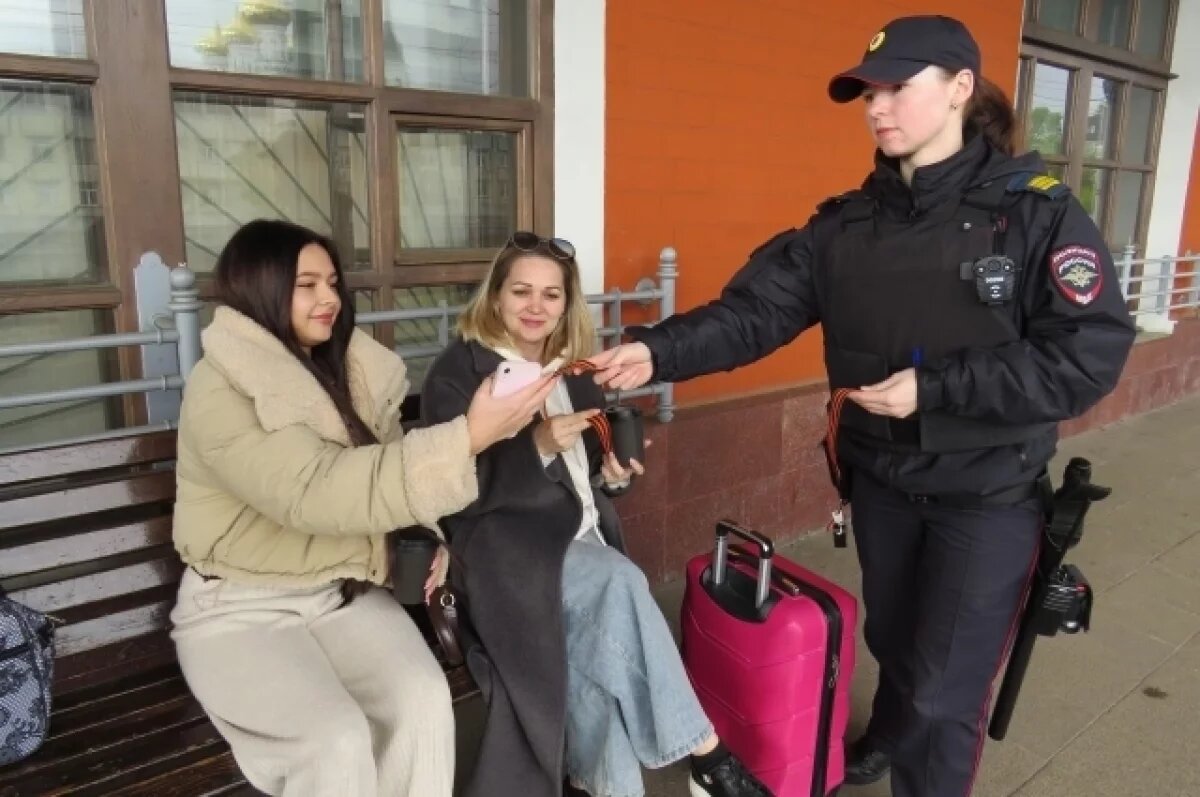    Тверские транспортные полицейские поддержали акцию «Георгиевская ленточка»