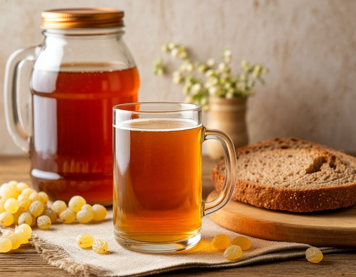 Домашний хлебный квас без дрожжей