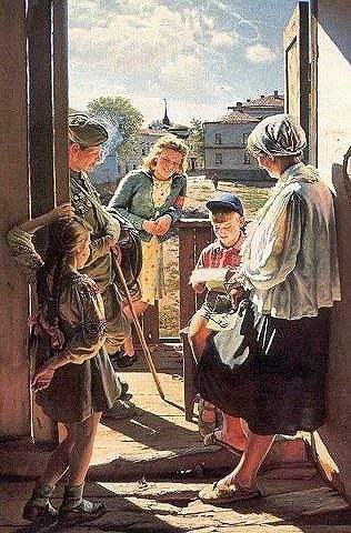 А.Лактионов: Письмо с фронта. 1947