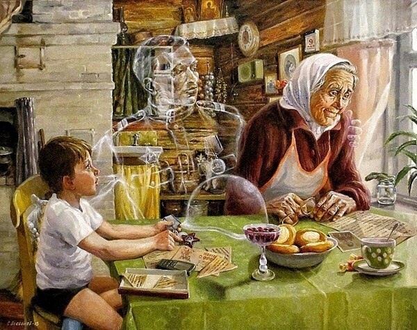 Бессонов С.Е.: "Я с Вами", 2-я картина диптиха "Душа солдата"