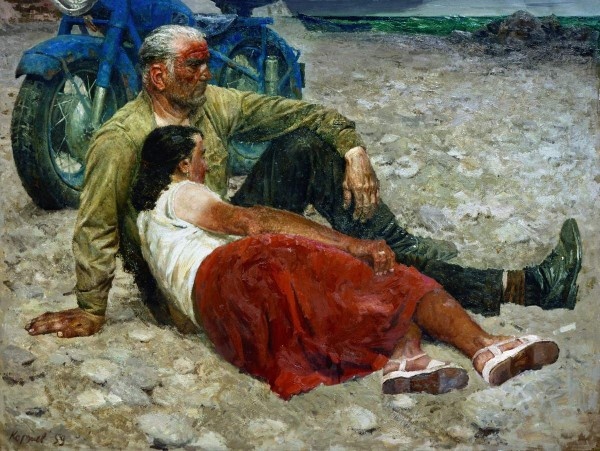 Коржев Г. М. (1925, Москва - 2012, Москва)Влюбленные, 1959, Холст, масло. 156 x 207 см