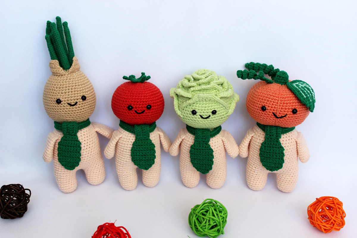 амигуруми овощи