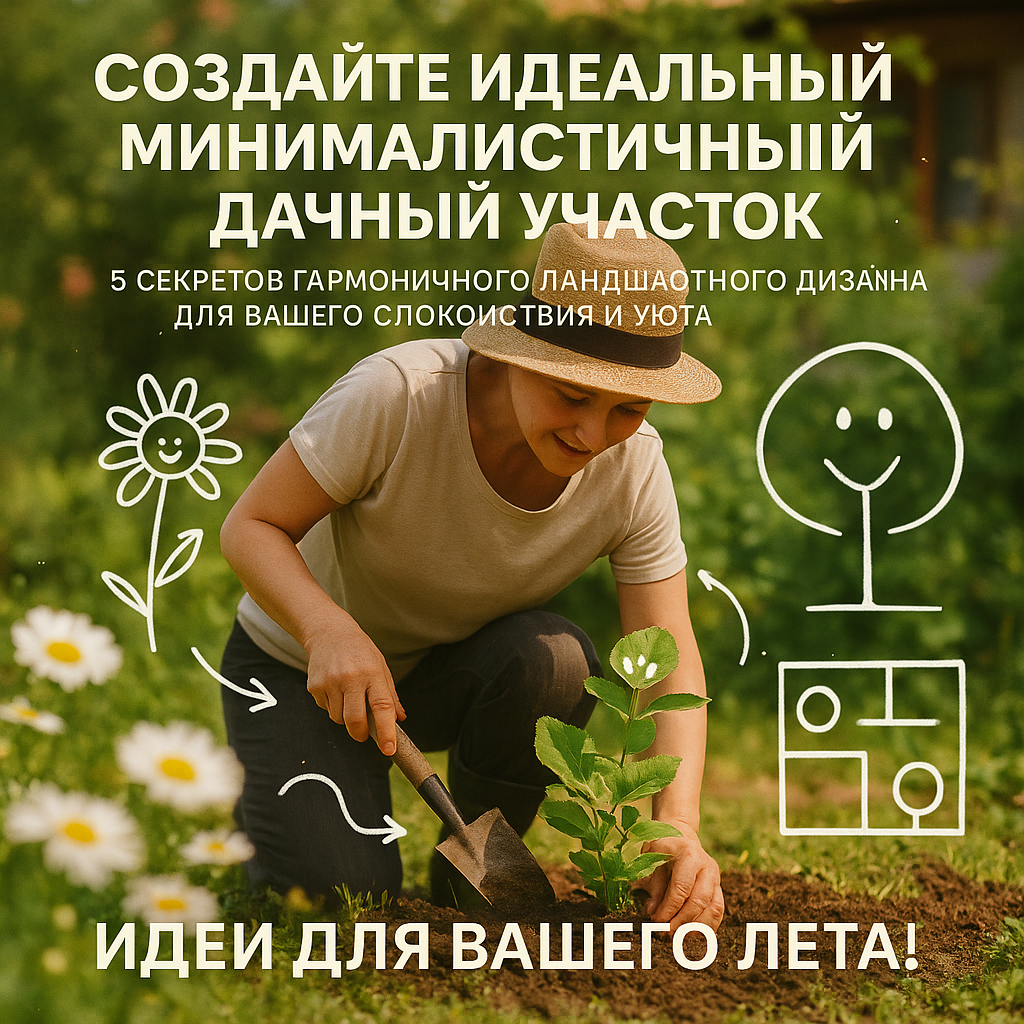    Создайте идеальный минималистичный дачный участок: 5 секретов гармоничного ландшафтного дизайна для вашего спокойствия и уюта