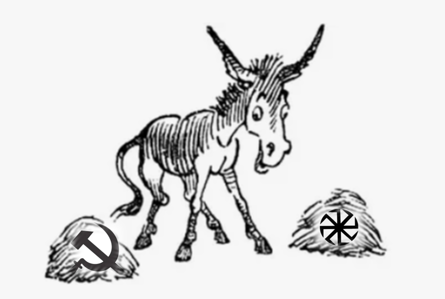 Знаете притчу о буридановом осле?